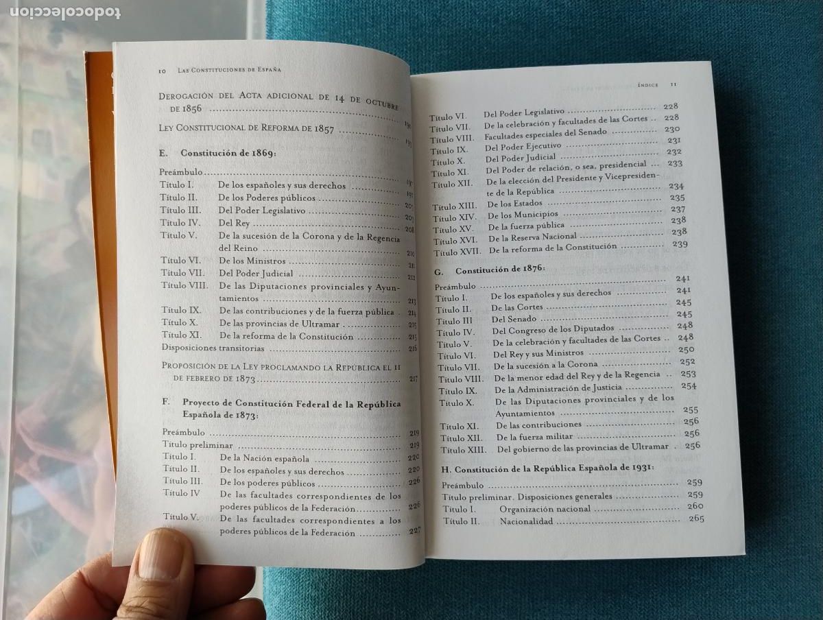 Libros de segunda mano: JORGE DE ESTEBAN - LAS CONSTITUCIONES DE ESPA&Ntilde;A - Foto 4