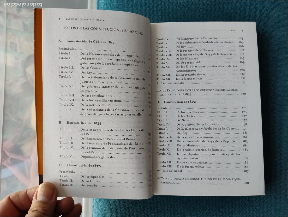 Libros de segunda mano: JORGE DE ESTEBAN - LAS CONSTITUCIONES DE ESPA&Ntilde;A - Foto 5