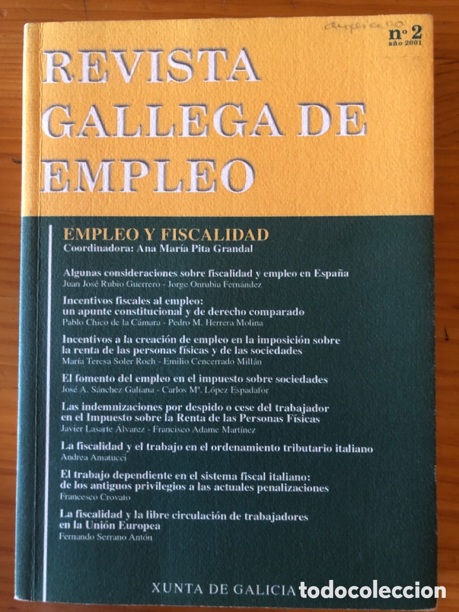 Libros de segunda mano: Revista gallega de empleo y fiscalidad