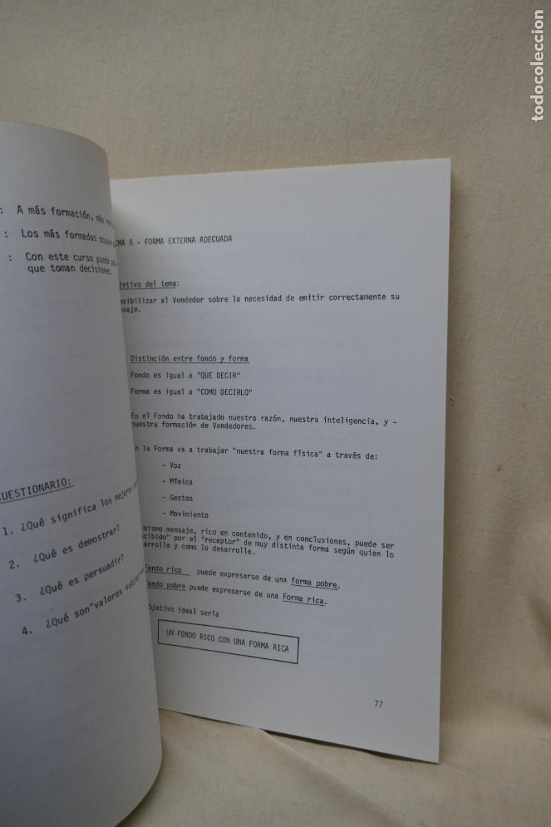 Libros de segunda mano: CURSO DE FORMACI&Oacute;N DE VENDEDORES - ADEMI - Foto 10