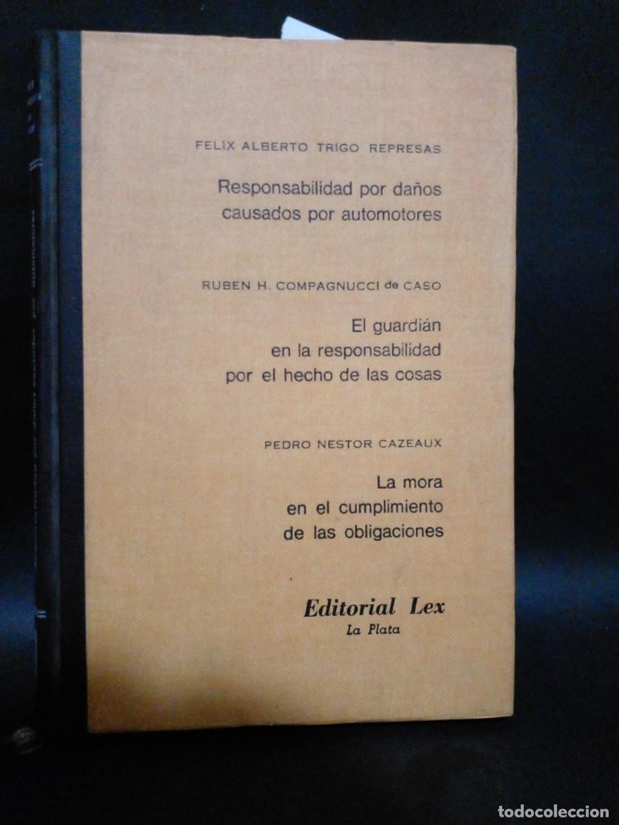 Gebrauchte B&uuml;cher: FELIX ALBERTO TRIGO REPRESAS-RESPONSABILIDAD PORT DA&Ntilde;OS CAUSADOS POR AUTOMOTORES-1978