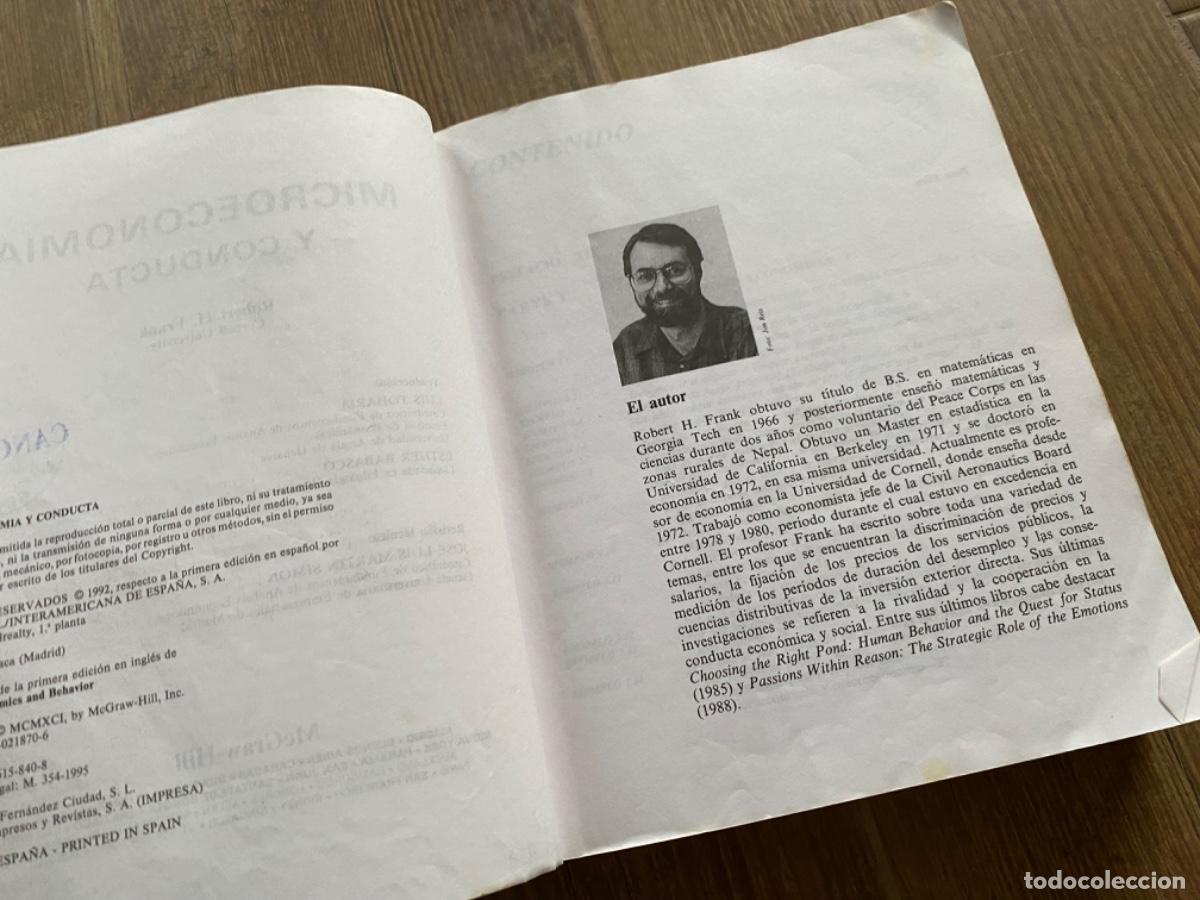 Libros de segunda mano: MICROECONOM&Iacute;A Y CONDUCTA. ROBERT H. FRANK - Foto 10