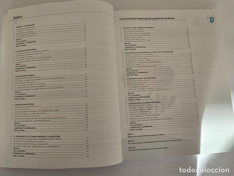 Libros de segunda mano: COMUNICACI&Oacute;N EMPRESARIAL Y ATENCI&Oacute;N AL CLIENTE. - Foto 2
