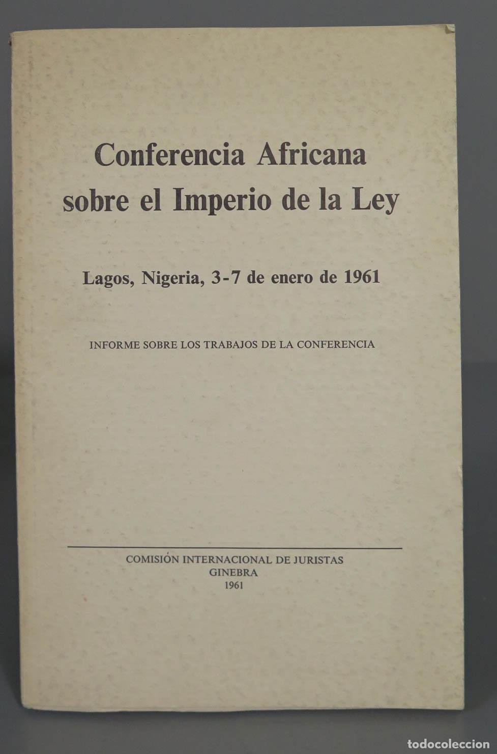 Gebrauchte B&uuml;cher: Conferencia Africana sobre el Imperio de la Ley