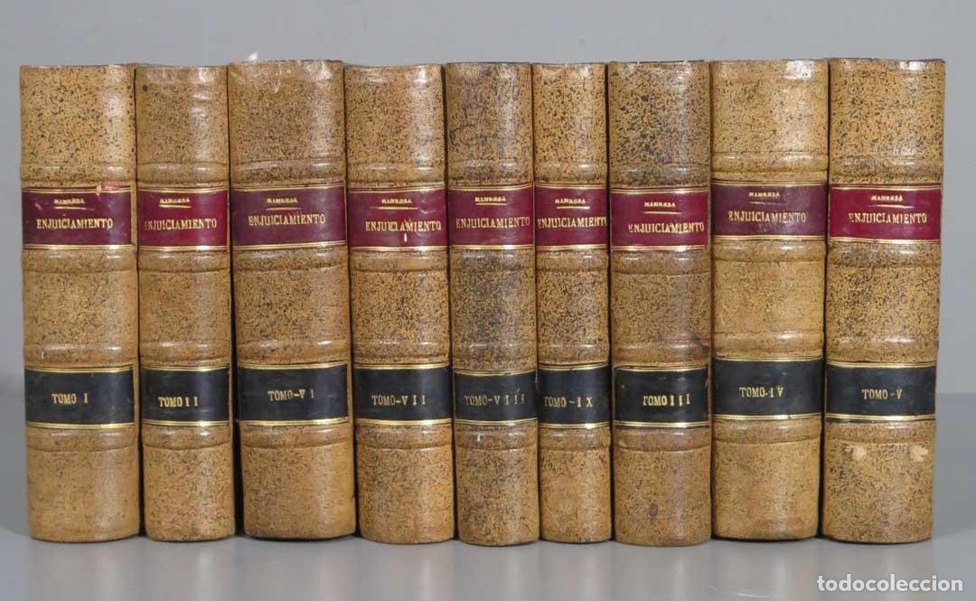 Libri di seconda mano: COMENTARIOS A LA LEYDE ENJUICIAMIENTO CIVIL REFORMADA CONFORME A LAS BASES APROBADAS. 9 TOMOS