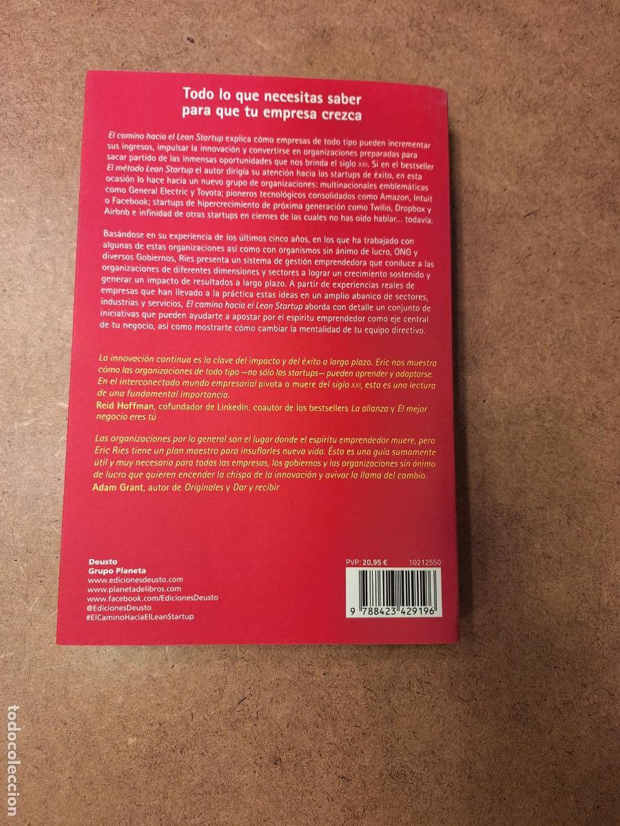 Libros de segunda mano: El camino hacia el Lean Startup - Eric Ries - Foto 2