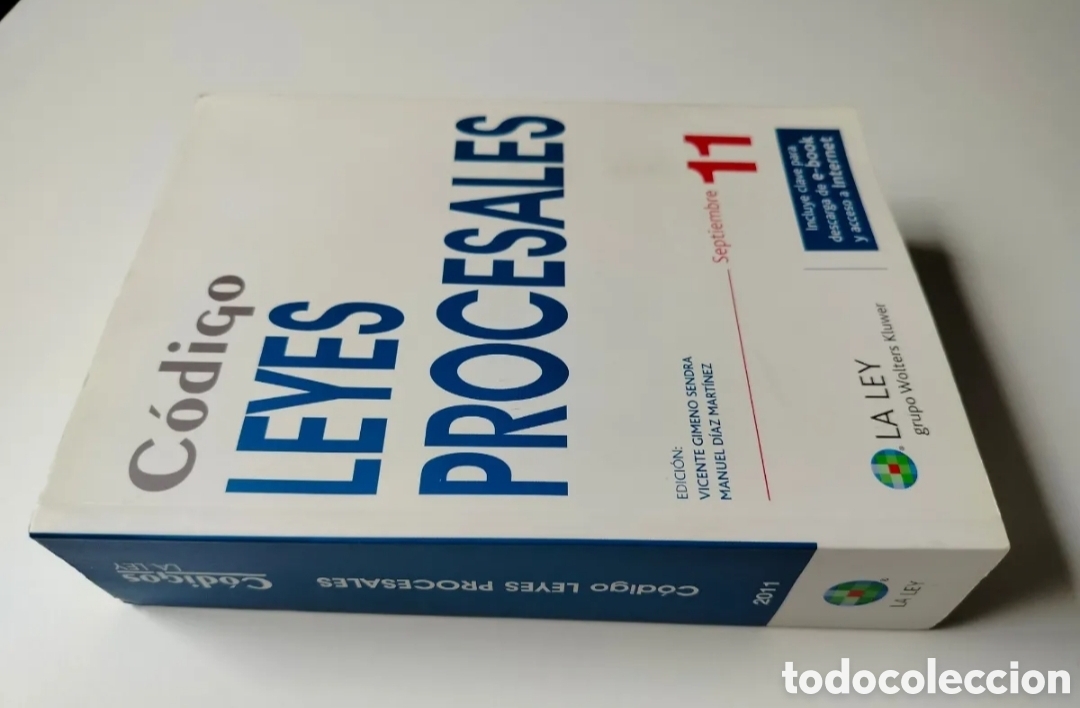 Libros de segunda mano: C&oacute;digo de Leyes Procesales 2011 - Foto 2