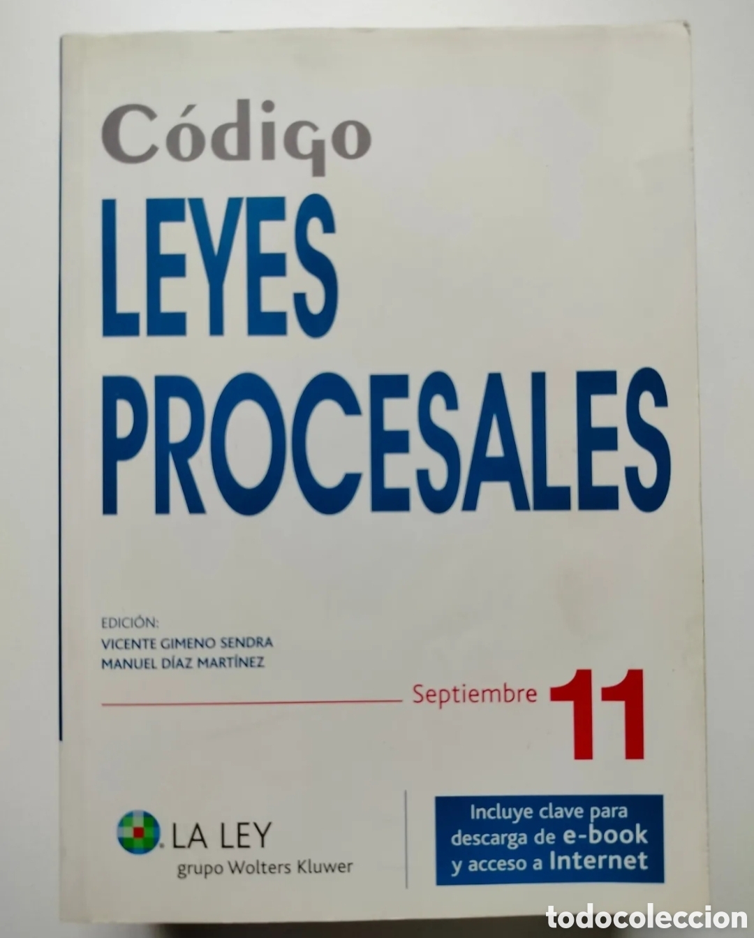 Libros de segunda mano: C&oacute;digo de Leyes Procesales 2011 - Foto 1