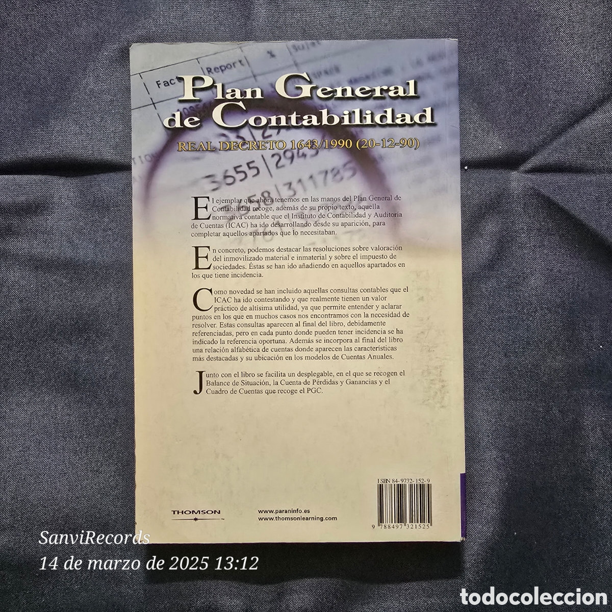 Libros de segunda mano: PLAN GENERAL DE CONTABILIDAD - Foto 2