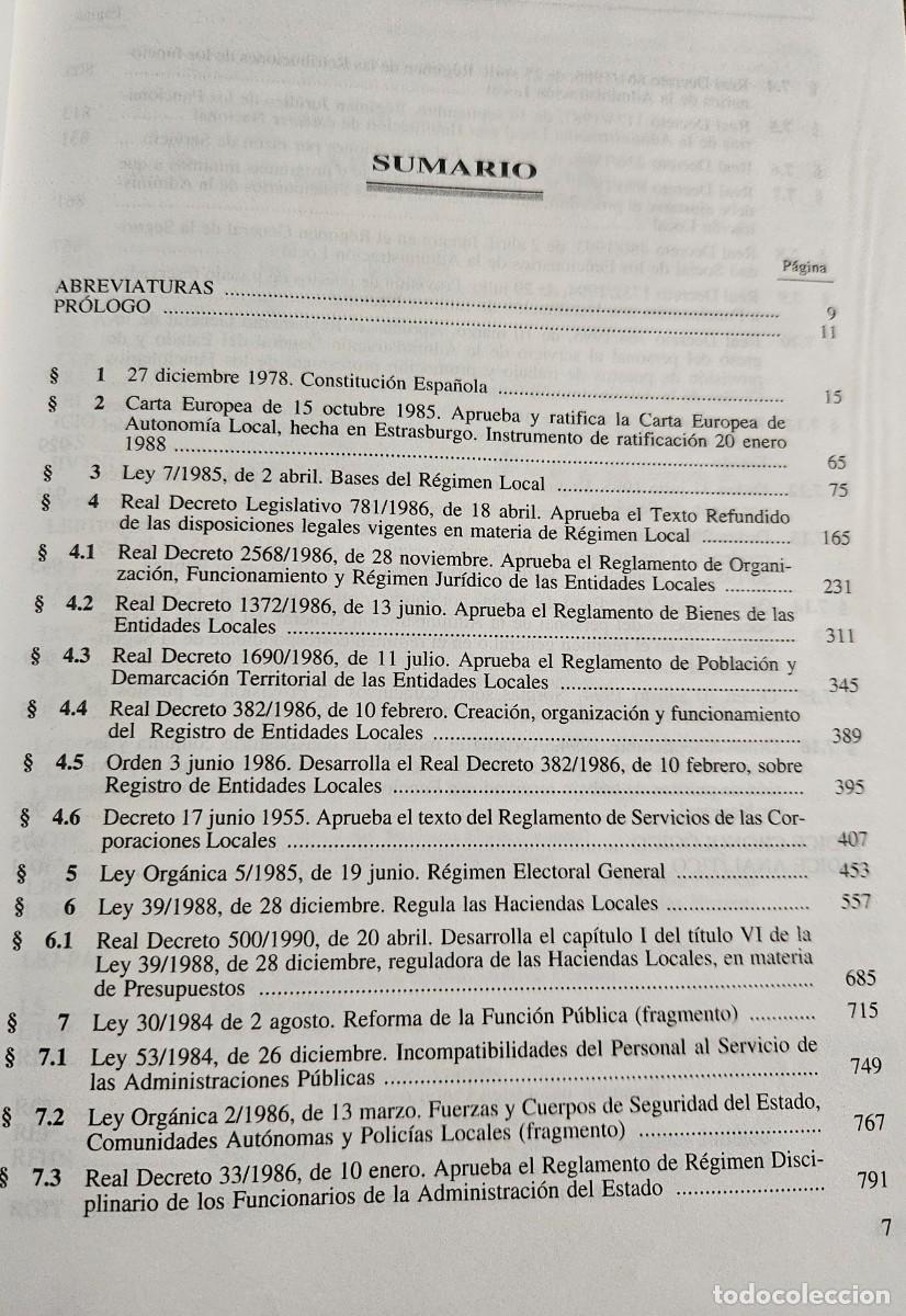 Libros de segunda mano: C&Oacute;DIGO DE R&Eacute;GIMEN LOCAL - 3&ordf; Edici&oacute;n 2001 - Tom&aacute;s Cobo Olvera - Aranzadi - Foto 6