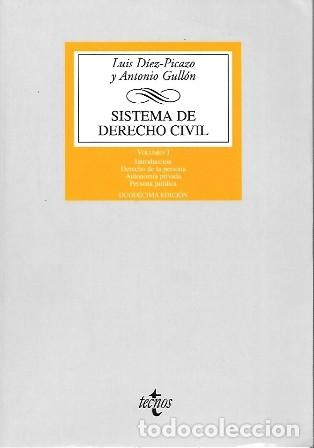 Gebrauchte B&uuml;cher: SISTEMA DE DERECHO CIVIL VOLUMEN I - DIEZ-PICASO, LUIS/GULLON, ANTONIO - A-DE-777