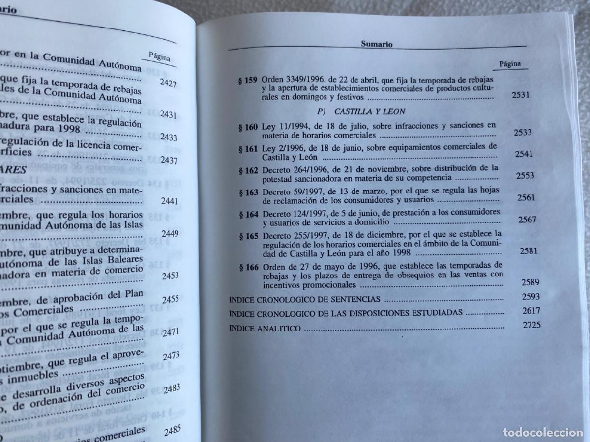 Libros de segunda mano: C&Oacute;DIGO SOBRE CONSUMO Y COMERCIO - EDITORIAL ARANZADI - 1998 - Foto 7