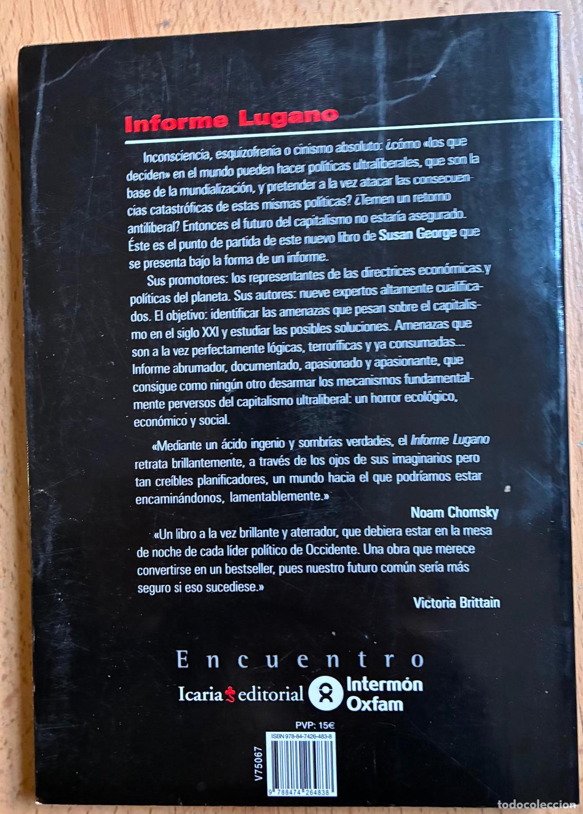 Libros de segunda mano: INFORME LUGANO, Susan George - Foto 2