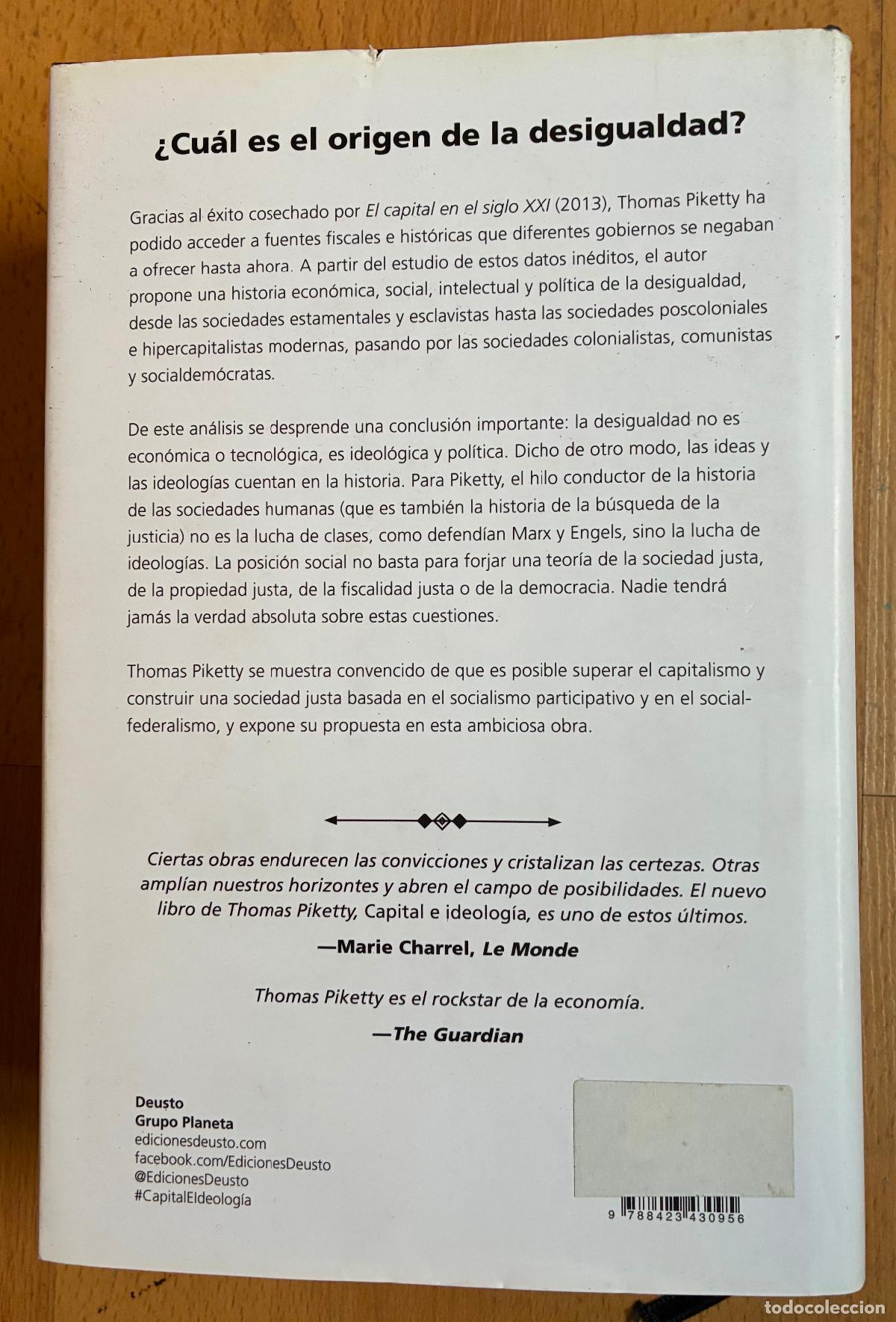 Libros de segunda mano: CAPITAL E IDEOLOGIA Thomas Piketty - Foto 3