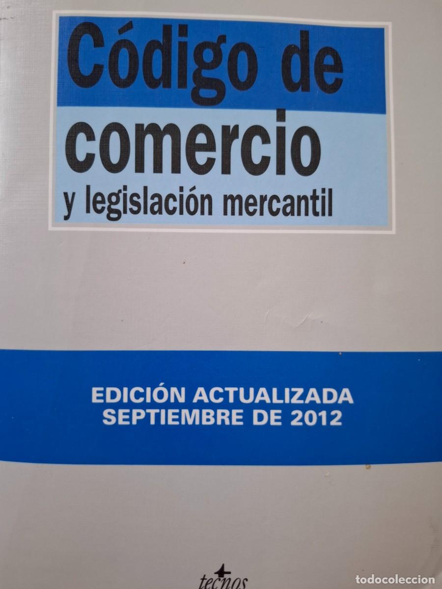 Libros de segunda mano: c&oacute;digo de comercio y legislaci&oacute;n mercantil edici&oacute;n septiembre 2012 - Foto 1