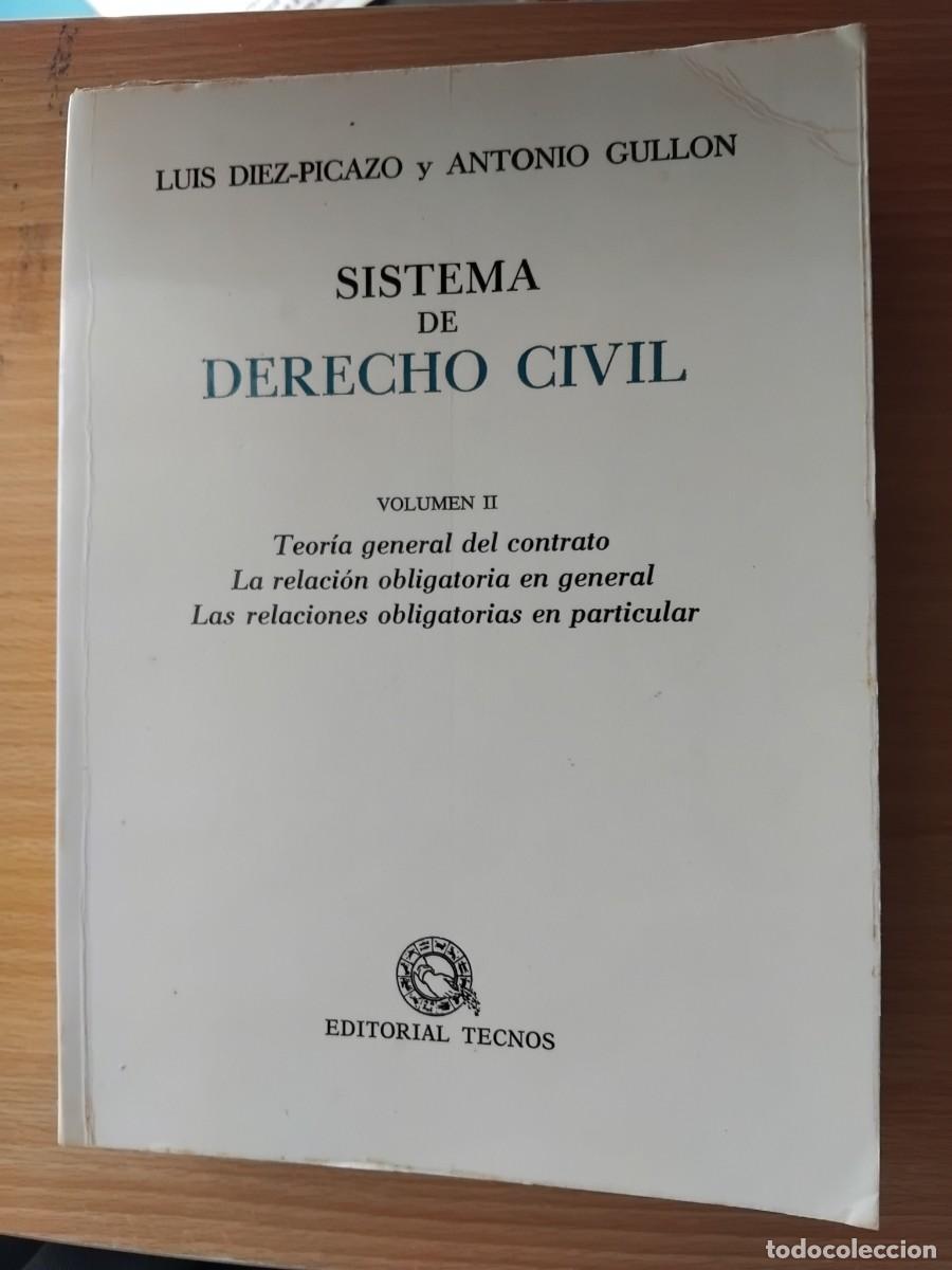 Second hand books: Sistema de Derecho Civil Vol.II;L.Diez-Picazo/A.Gull&oacute;n;TECNOS;1&ordf; edici&oacute;n 1976