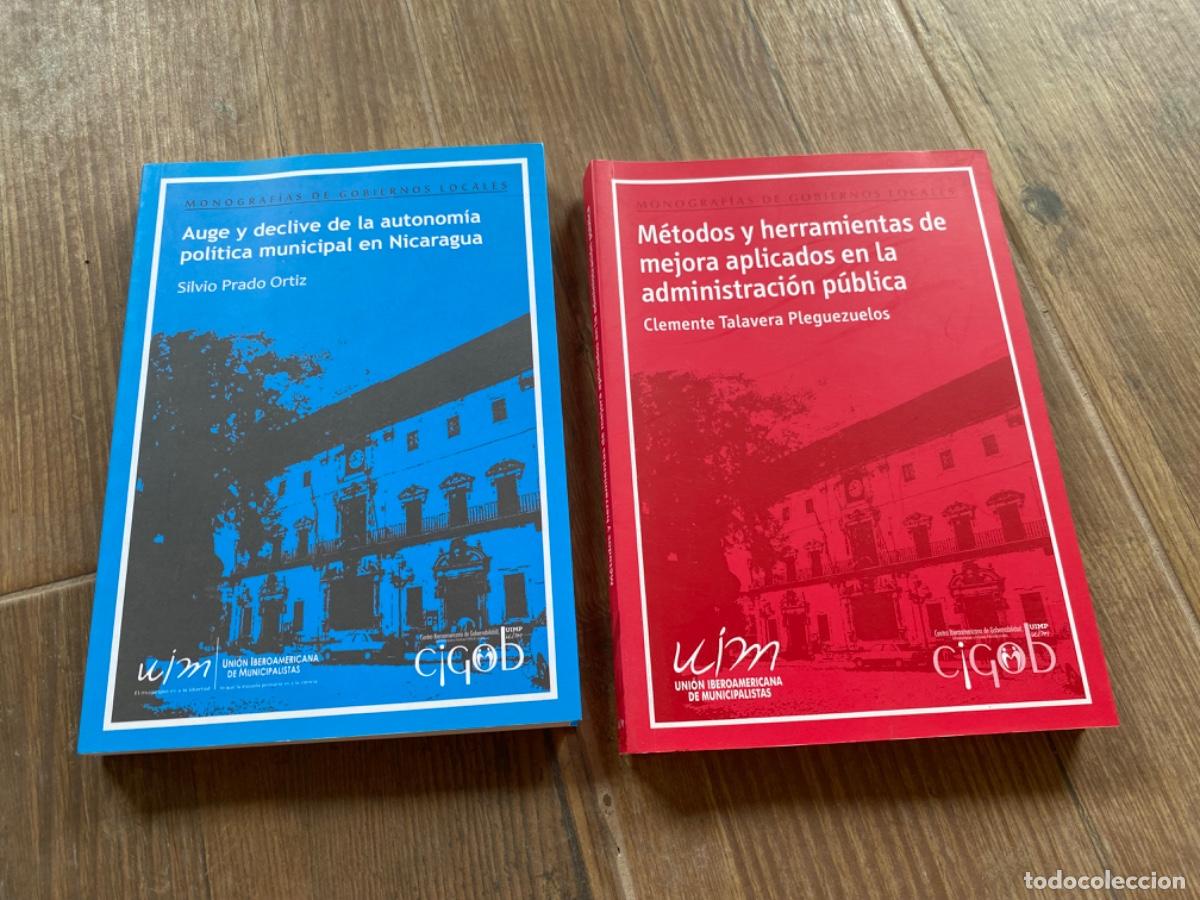 Second hand books: 2 MONOGRAF&Iacute;AS DE GOBIERNOS LOCALES - AUGE POL&Iacute;TICA MUNICIPAL EN NICARAGUA Y M&Eacute;TODOS MEJORA ADM&Oacute;N