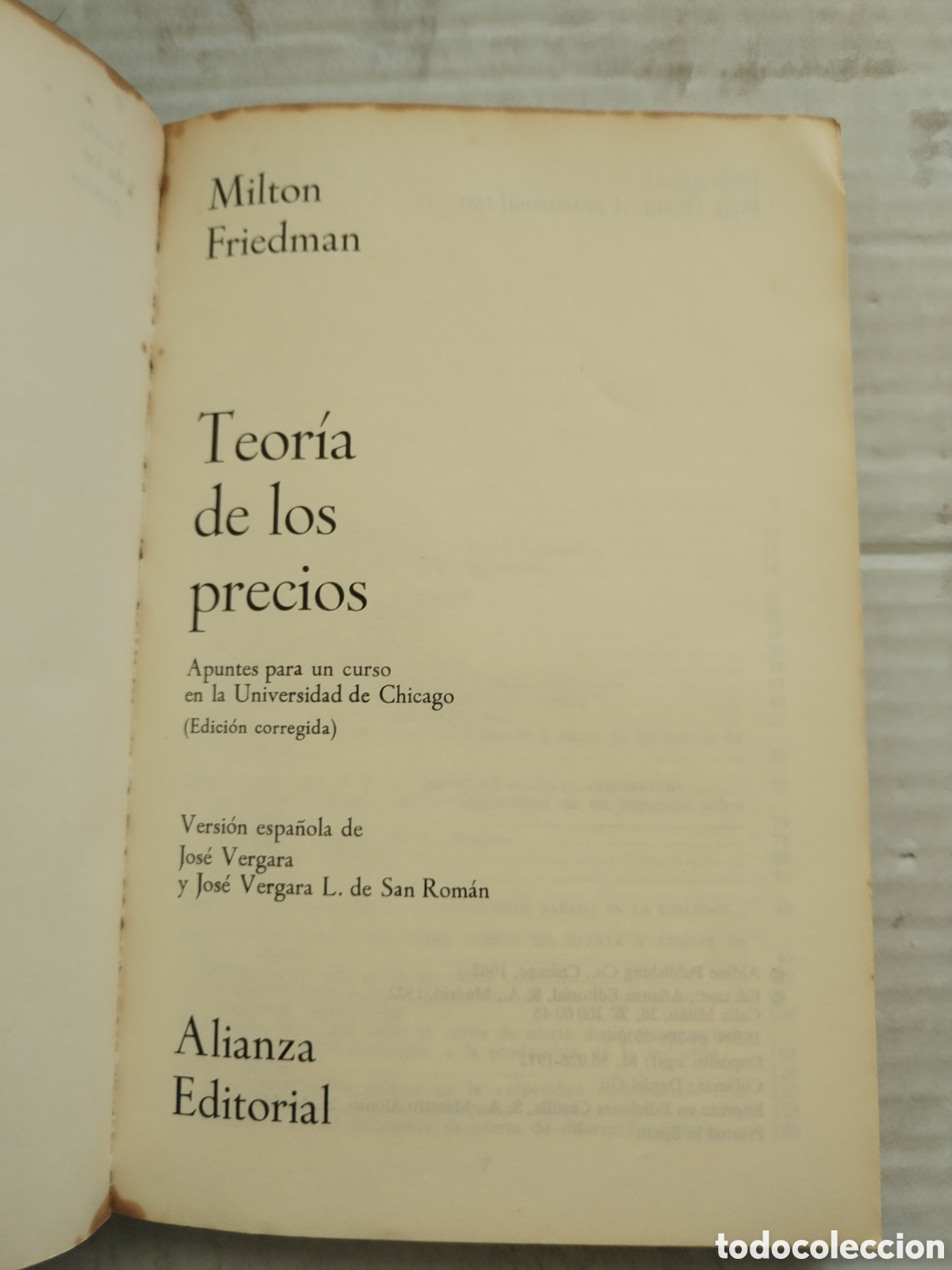Libros de segunda mano: TEORIA DE LOS PRECIOS/MILTON FRIEDMAN - Foto 2