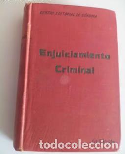 Libri di seconda mano: Enjuiciamiento criminal 1923