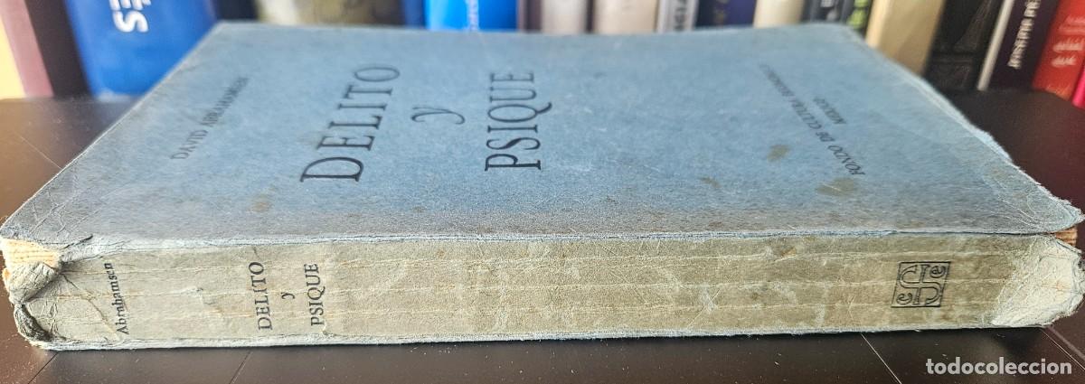 Libros de segunda mano: DELITO Y PSIQUE - David Abrahamsen - 1946 - Foto 3