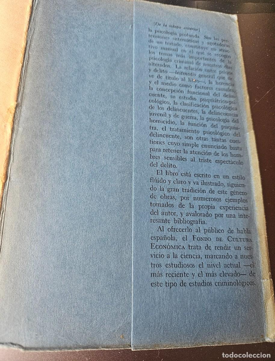 Libros de segunda mano: DELITO Y PSIQUE - David Abrahamsen - 1946 - Foto 9