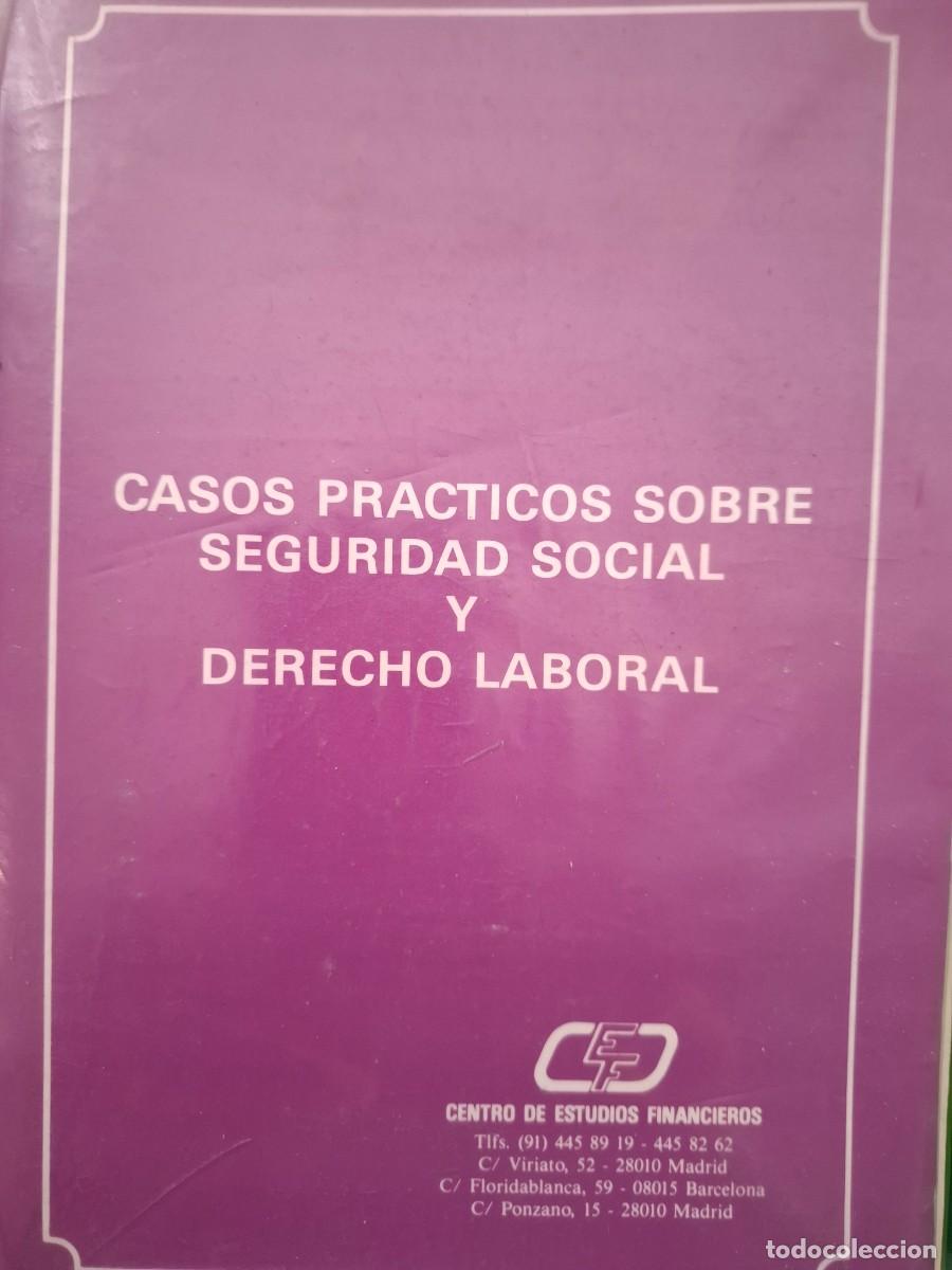 Second hand books: casos pr&aacute;cticos sobre Seguridad Social y derecho laboral F J Salvador Temprano F Jacob S&aacute;nchez y otr