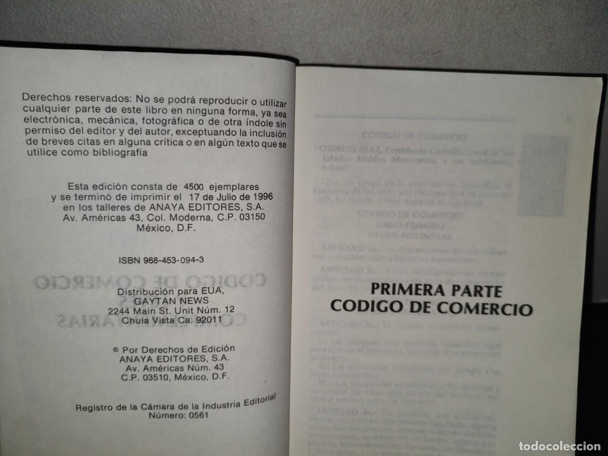 Libros de segunda mano: 144- C&Oacute;DIGO DE COMERCIO Y LEYES COMPLEMENTARIAS - ANAYA EDITORES, S.A. - 1996 - Foto 5