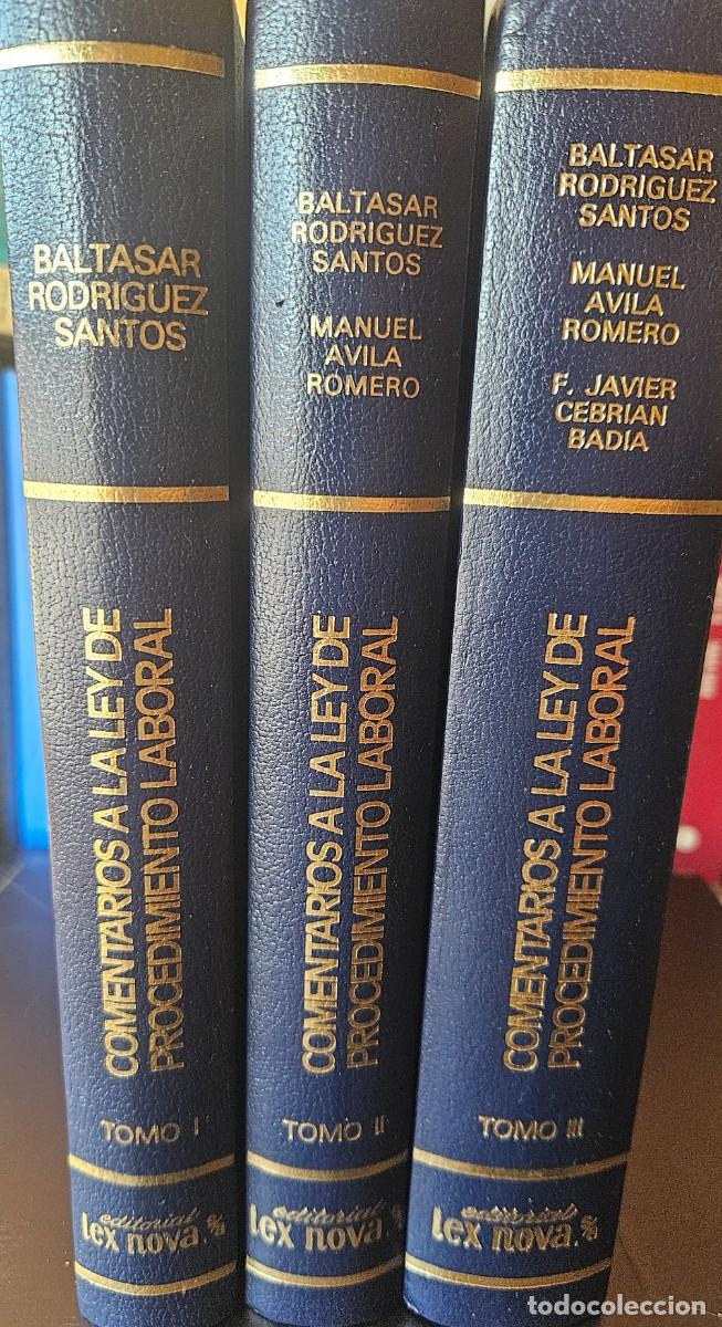 Libri di seconda mano: COMENTARIOS A LA LEY DE PROCEDIMIENTO LABORAL - 3 tomos - 1981-1982 Baltasar Rodr&iacute;guez Santos et al.