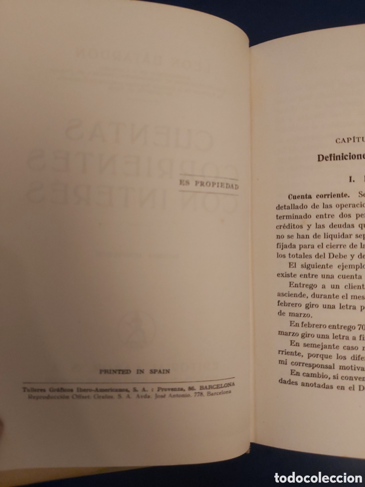 Libros de segunda mano: CUENTAS CORRIENTES COM INTER&Eacute;S LEON BATARDON LABOR 1942 - Foto 5