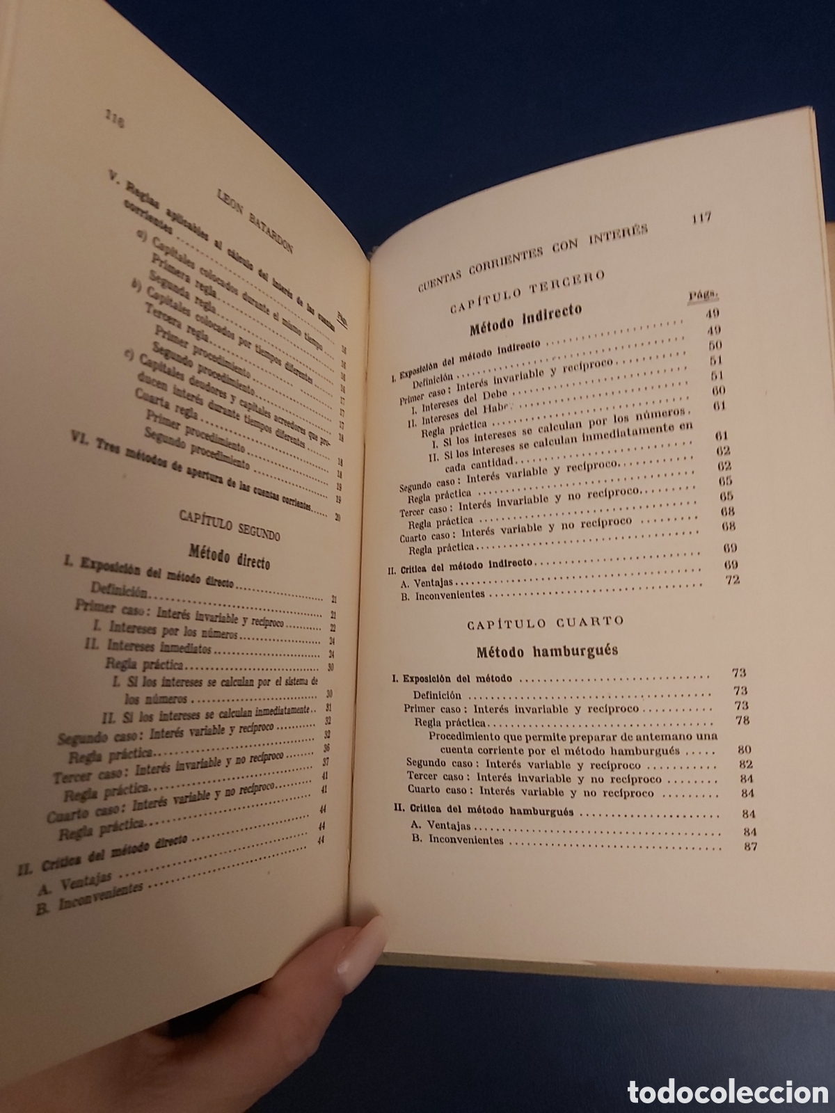 Libros de segunda mano: CUENTAS CORRIENTES COM INTER&Eacute;S LEON BATARDON LABOR 1942 - Foto 7