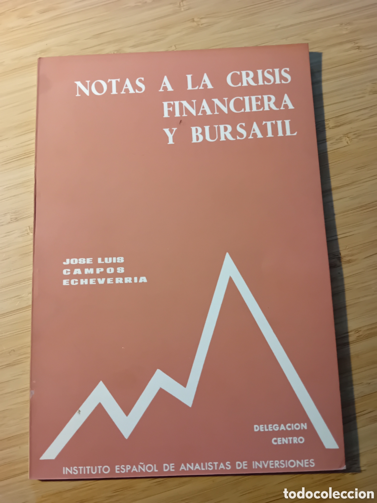 Libri di seconda mano: Notas a la crisis financiera y burs&aacute;til - J. Luis Campos Echevarria (Artes gr&aacute;ficas Clavile&ntilde;o 1978)