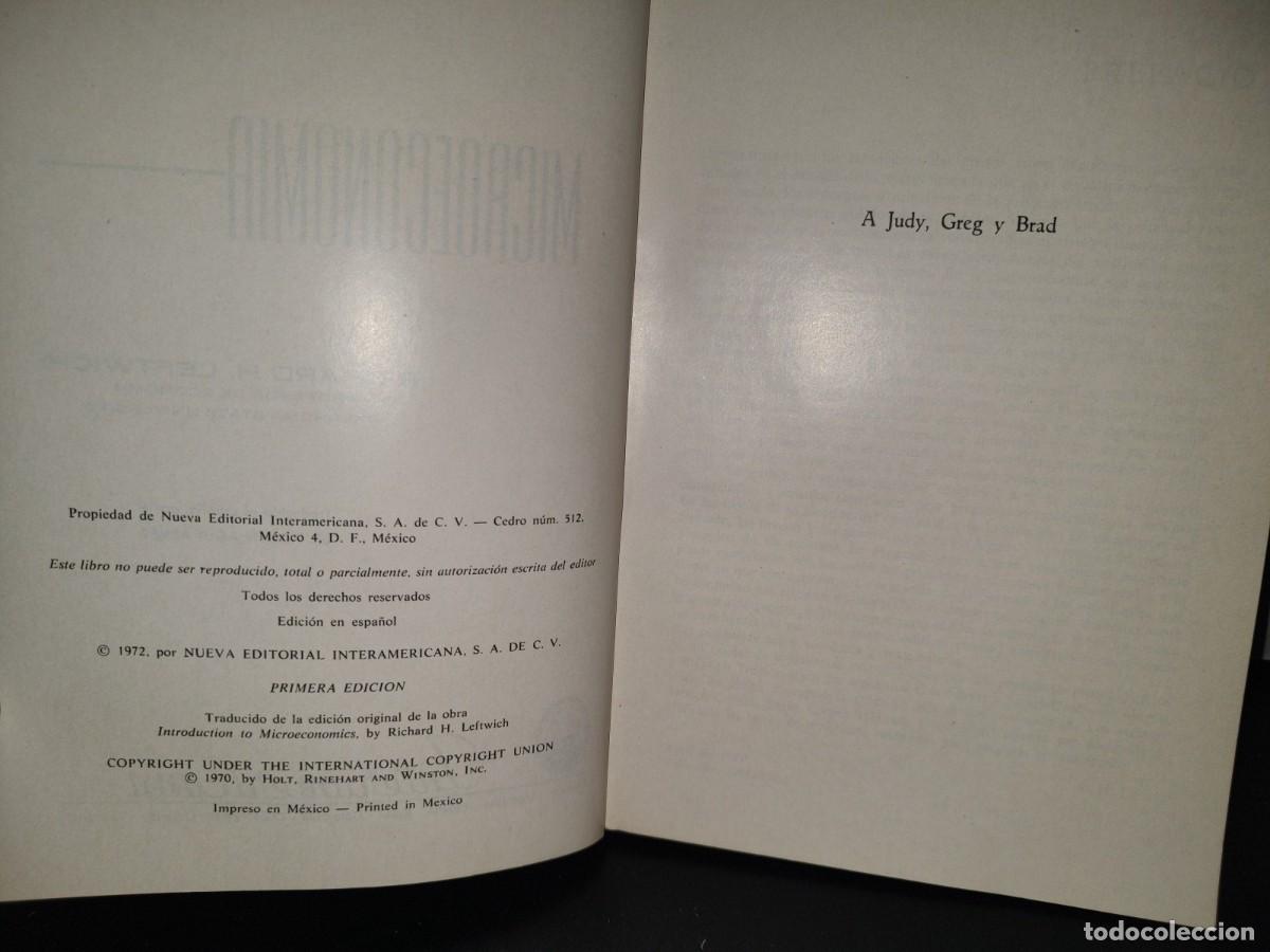 Libros de segunda mano: 151- MICROECONOM&Iacute;A - RICHARD H. LEFTWICH - Foto 5