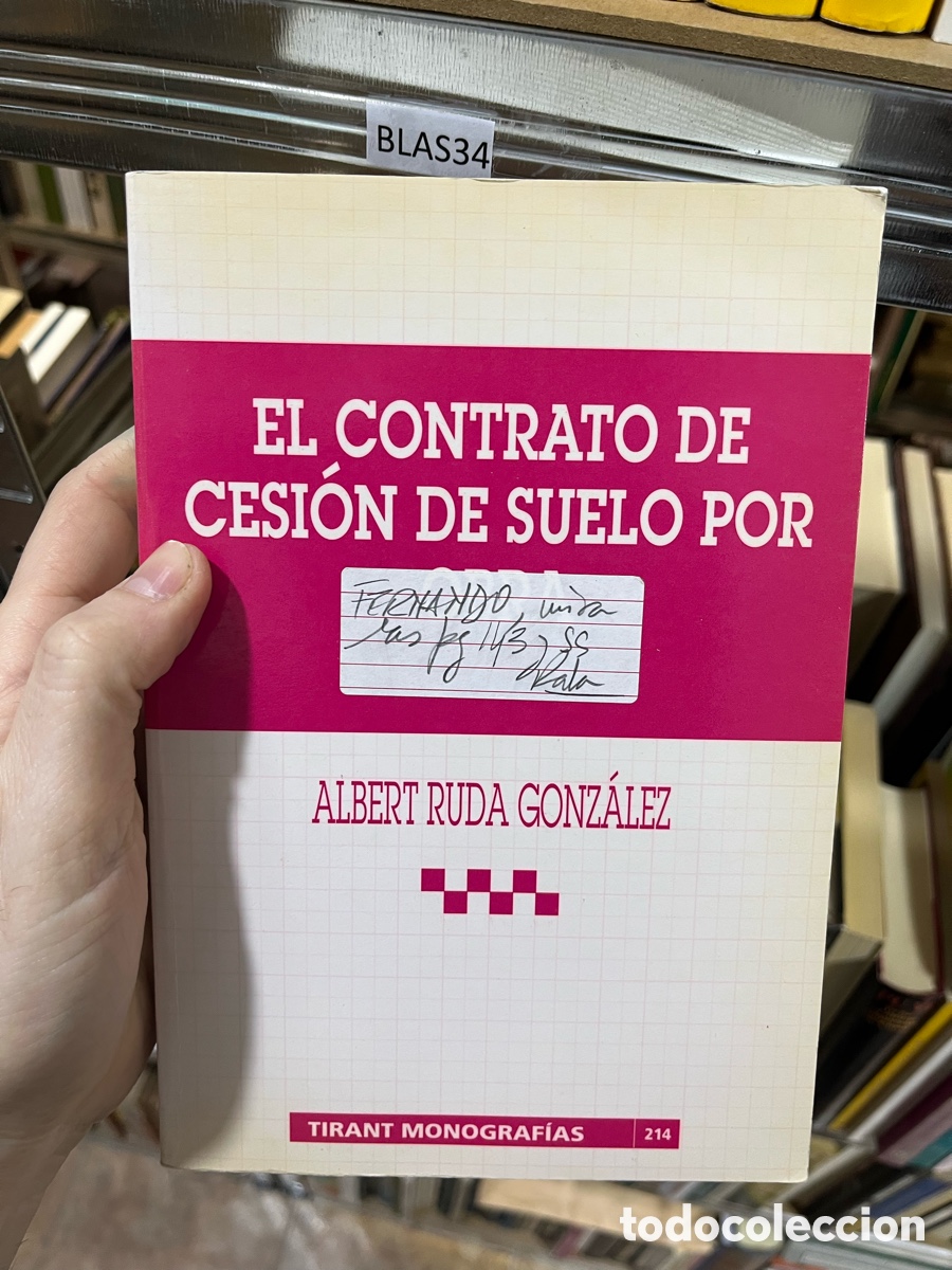 Libros de segunda mano: BLAS34 EL CONTRATO DE CESI&Oacute;N DE SUELO POR Albert ruda