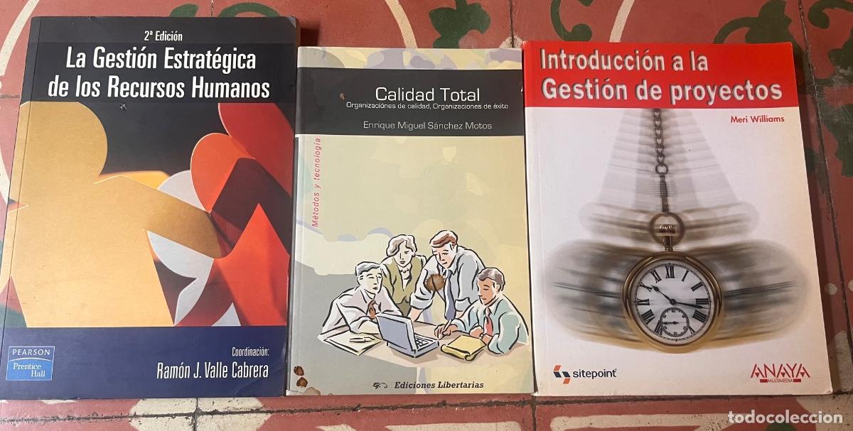 Libri di seconda mano: Lote Gesti&oacute;n y Calidad &ndash; 3 libros &ndash; Valle Cabrera, S&aacute;nchez Motos, Williams