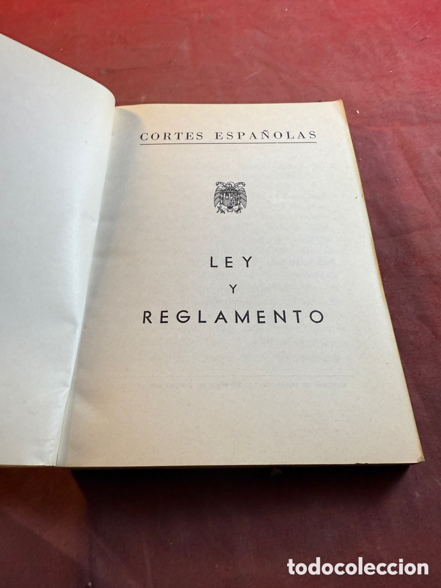 Libros de segunda mano: Cortes Espa&ntilde;olas LEY Y REGLAMENTO - Foto 2