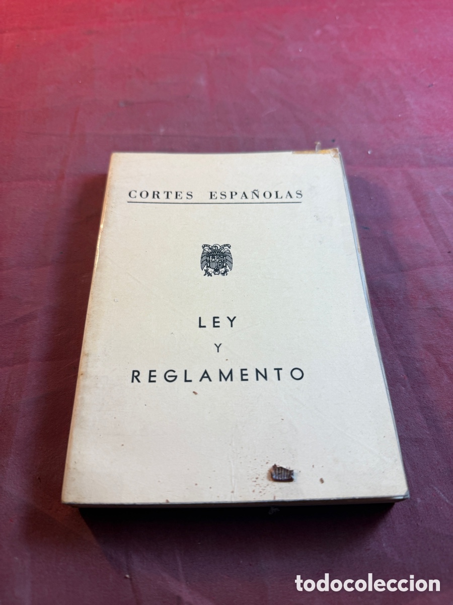 Libros de segunda mano: Cortes Espa&ntilde;olas LEY Y REGLAMENTO - Foto 1