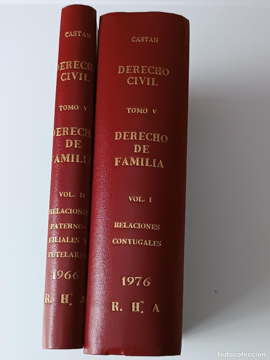 Libri di seconda mano: DERECHO CIVIL CASTAN DERECHO DE FAMILIA 2 TOMOS VER FOTOS