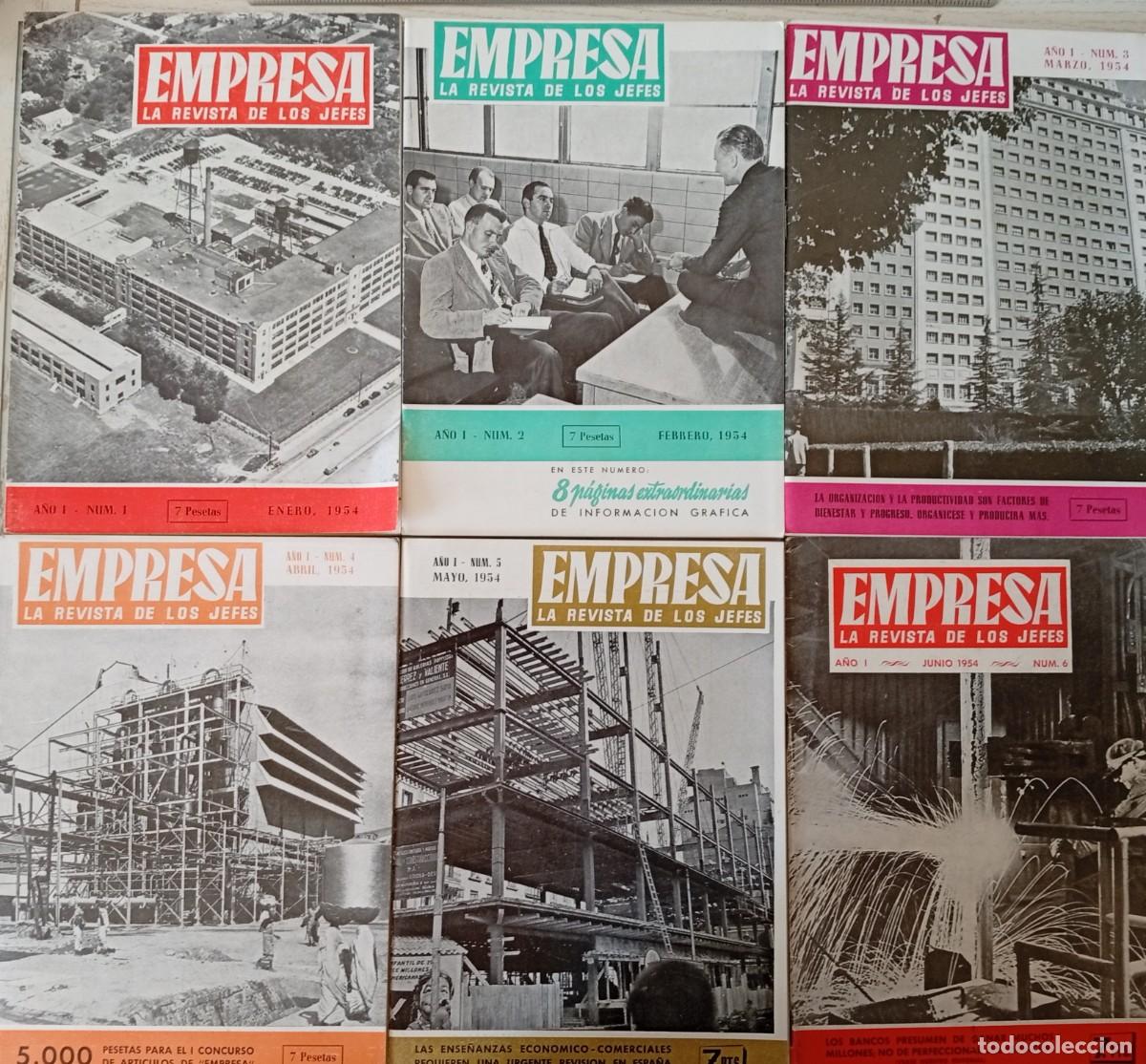 Libri di seconda mano: EMPRESA. La Revista de los Jefes. Nos. 1-24. (Madrid, 1954 &ndash; 1955). 5&euro; c/u
