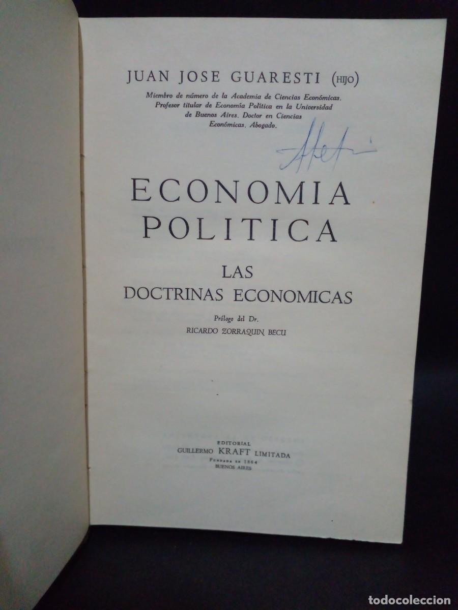 Libri di seconda mano: JUAN JOS&Eacute; GUARESTI - ECONOM&Iacute;A POLITICA - 1963