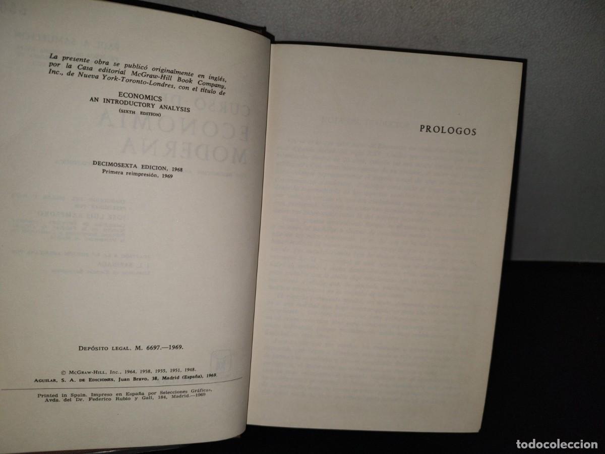 Libros de segunda mano: 152- CURSO DE ECONOM&Iacute;A MODERNA - PAUL A. SAMUELSON - Foto 5