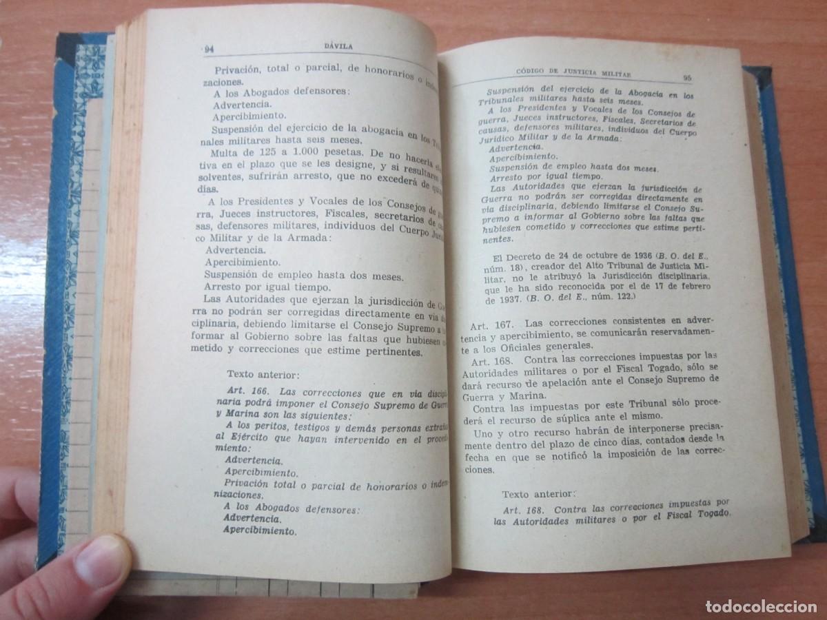 Libros de segunda mano: C&oacute;digo de justicia militar - Foto 3