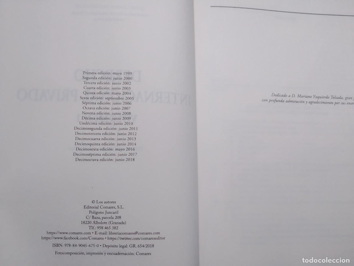 Libros de segunda mano: Derecho Internacional Privado - Foto 4