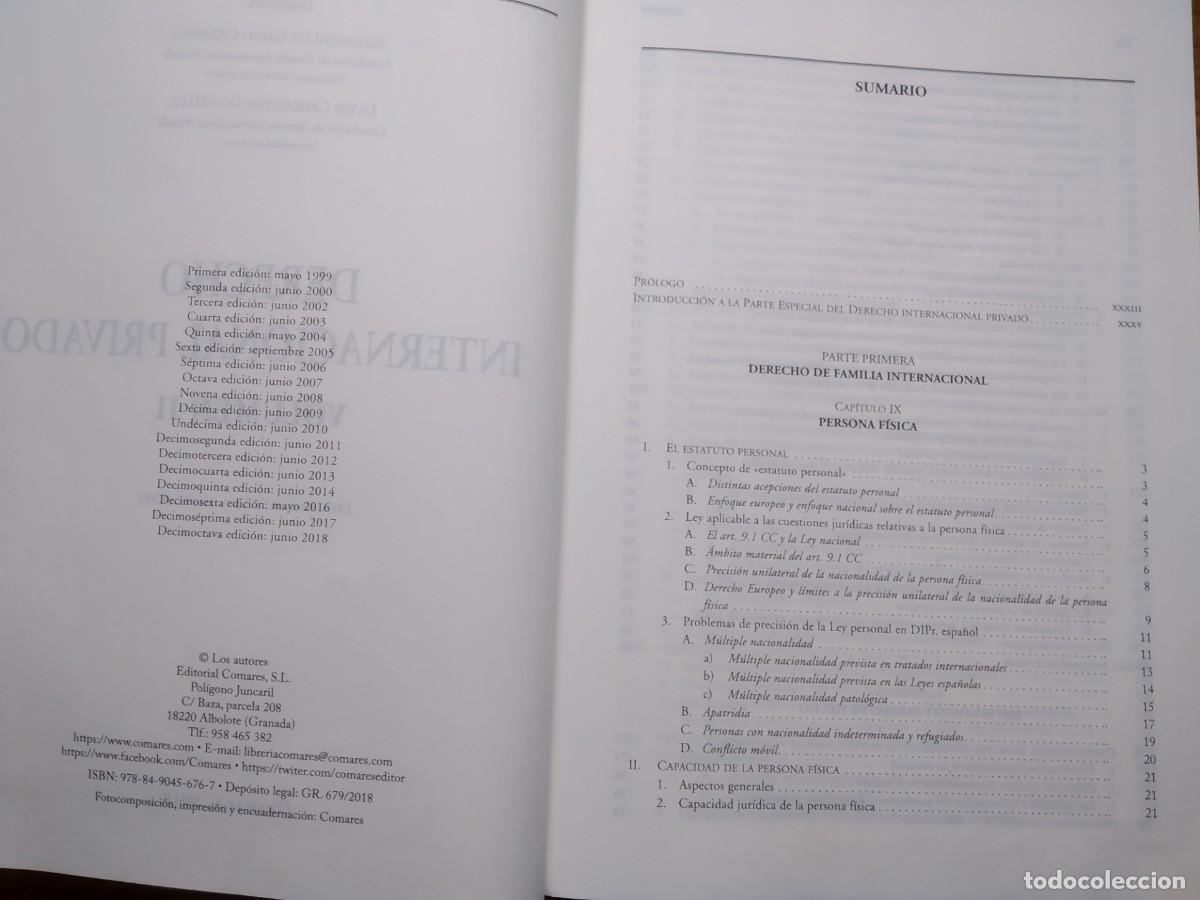 Libros de segunda mano: Derecho Internacional Privado - Foto 2