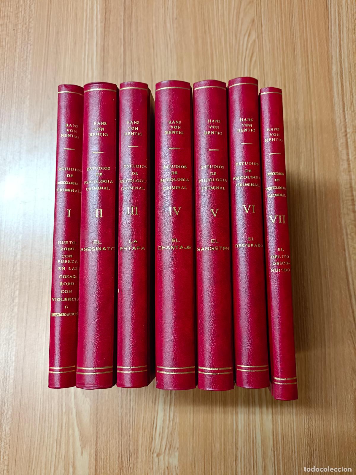 Gebrauchte B&uuml;cher: Estudios de psicolog&iacute;a criminal, Hans Von Hentig, Jos&eacute; M&ordf; Rodriguez, 1960, Madrid, Espas Calpe