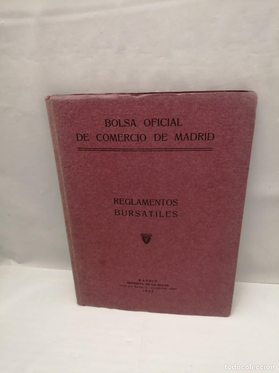 Second hand books: Reglamentos burs&aacute;tiles (edici&oacute;n 1945)