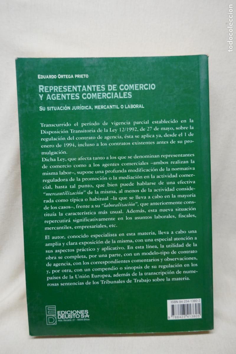 Libros de segunda mano: Representantes de comercio y agentes comerciales - Ortega Prieto, Eduardo - Foto 27