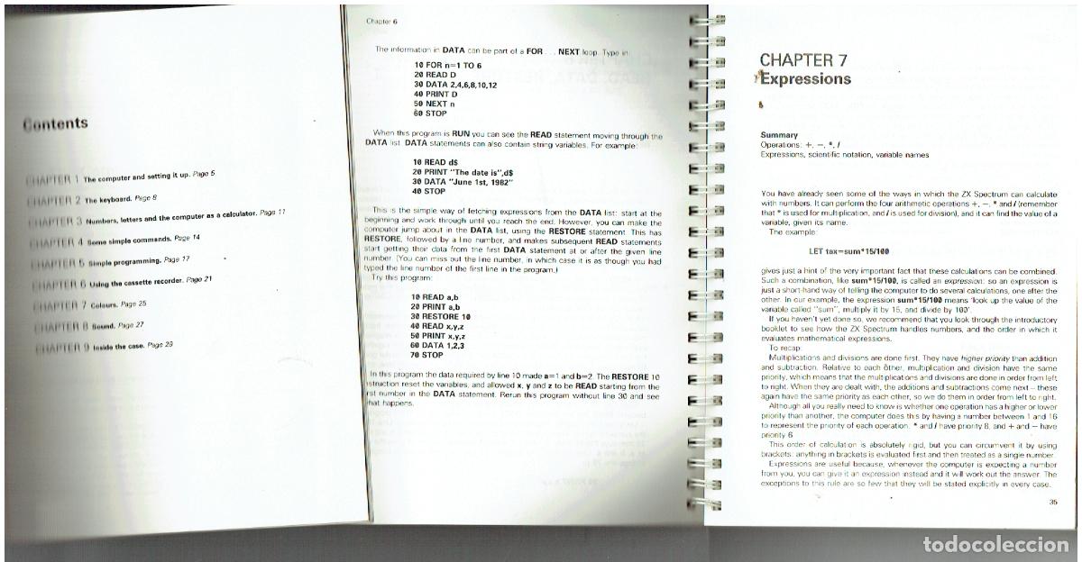 Libros de segunda mano: ZX SPECTUM. SINCLAIR. BASIC PROGRAMMING. ROBIN BRADBEER. LIBRO + INSTRUCCIONES. (VI/9) - Foto 2