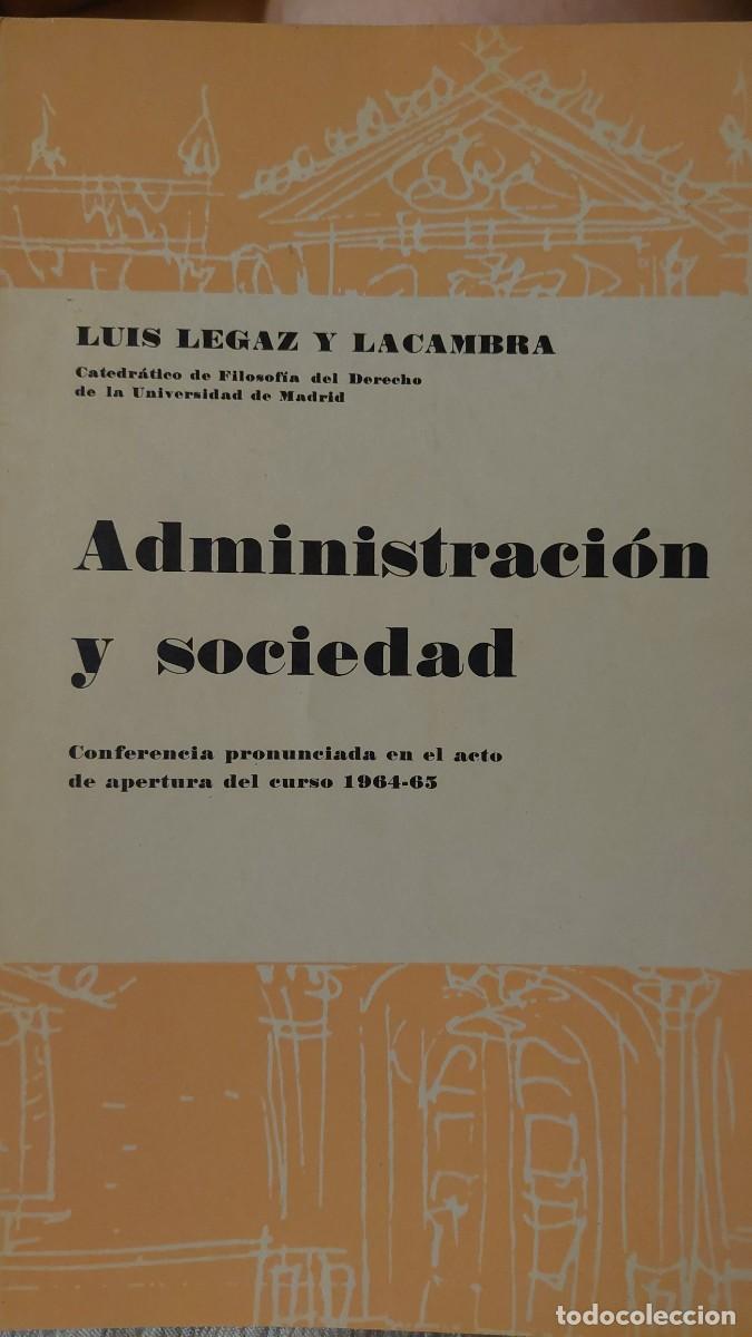Libros de segunda mano: Administraci&oacute;n y sociedad