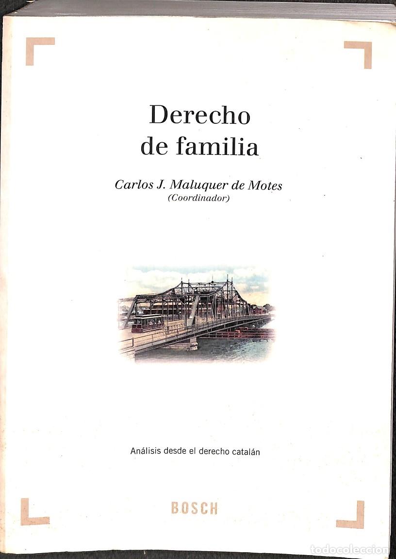 Libri di seconda mano: DERECHO DE FAMILIA - CARLOS J. MALUQUER DE MOTES - BOSCH - 2000