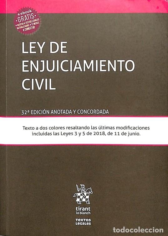 Libri di seconda mano: LEY DE ENJUICIAMIENTO CIVIL 32&ordf; ED. ANOTADA - MONTERO AROCA - TIRANT LO BLANCH - TEXTOS LEGALES